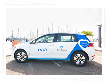 Lovesharing ist die erste Initiative der Domingo Alonso Group für eine neue Art der Mobilität. Sie ist das erste Carsharing der Kanarischen Inseln und bietet ein flexibles System zur Vermietung von 100% Elektroautos.